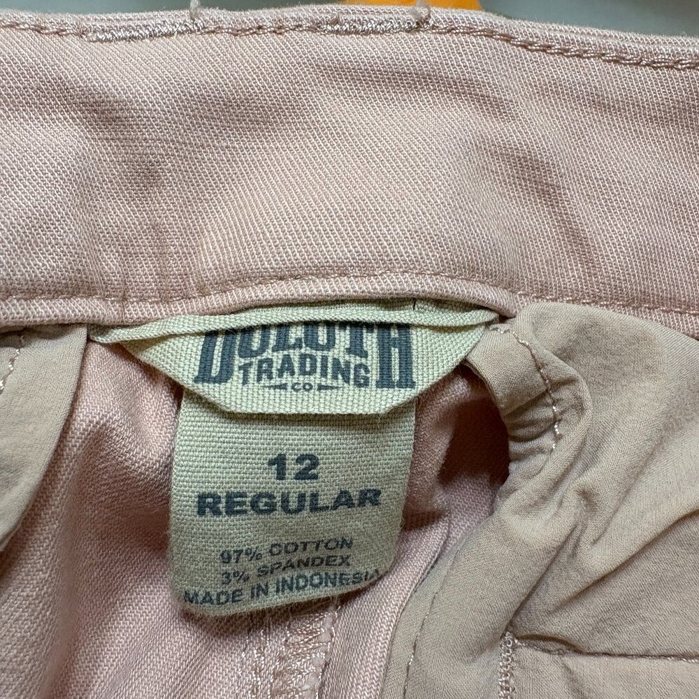 Women's  Cropped/Wide Leg Pants - Size 12 - Color Pink - Duluth Trading Co - Picture 4 of 4